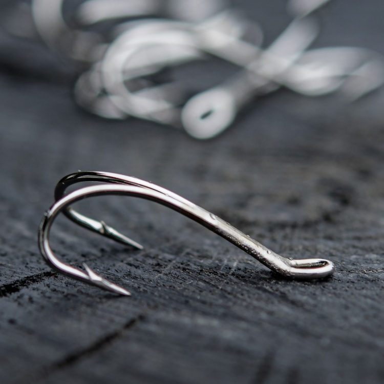 Ahrex Hr428S Silver Double #4 Fly Tying Hooks Silver Short Shanked Double